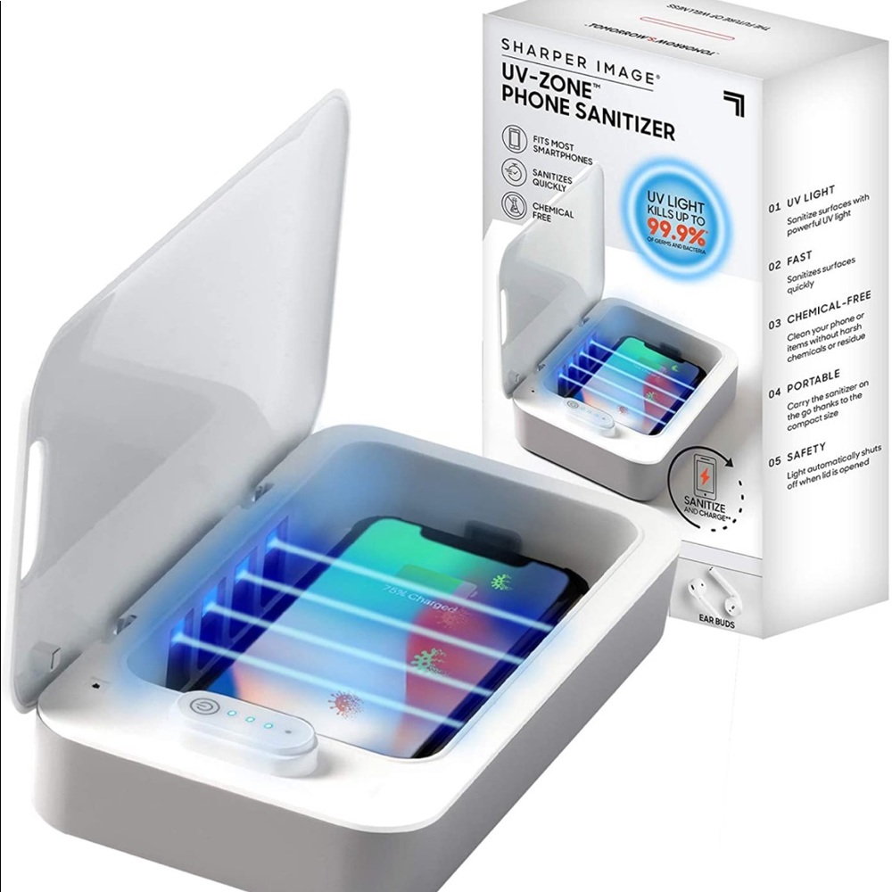 Sharper Image Uv Zone Phone Sanitizer - image 1